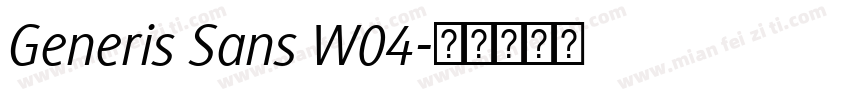 Generis Sans W04字体转换